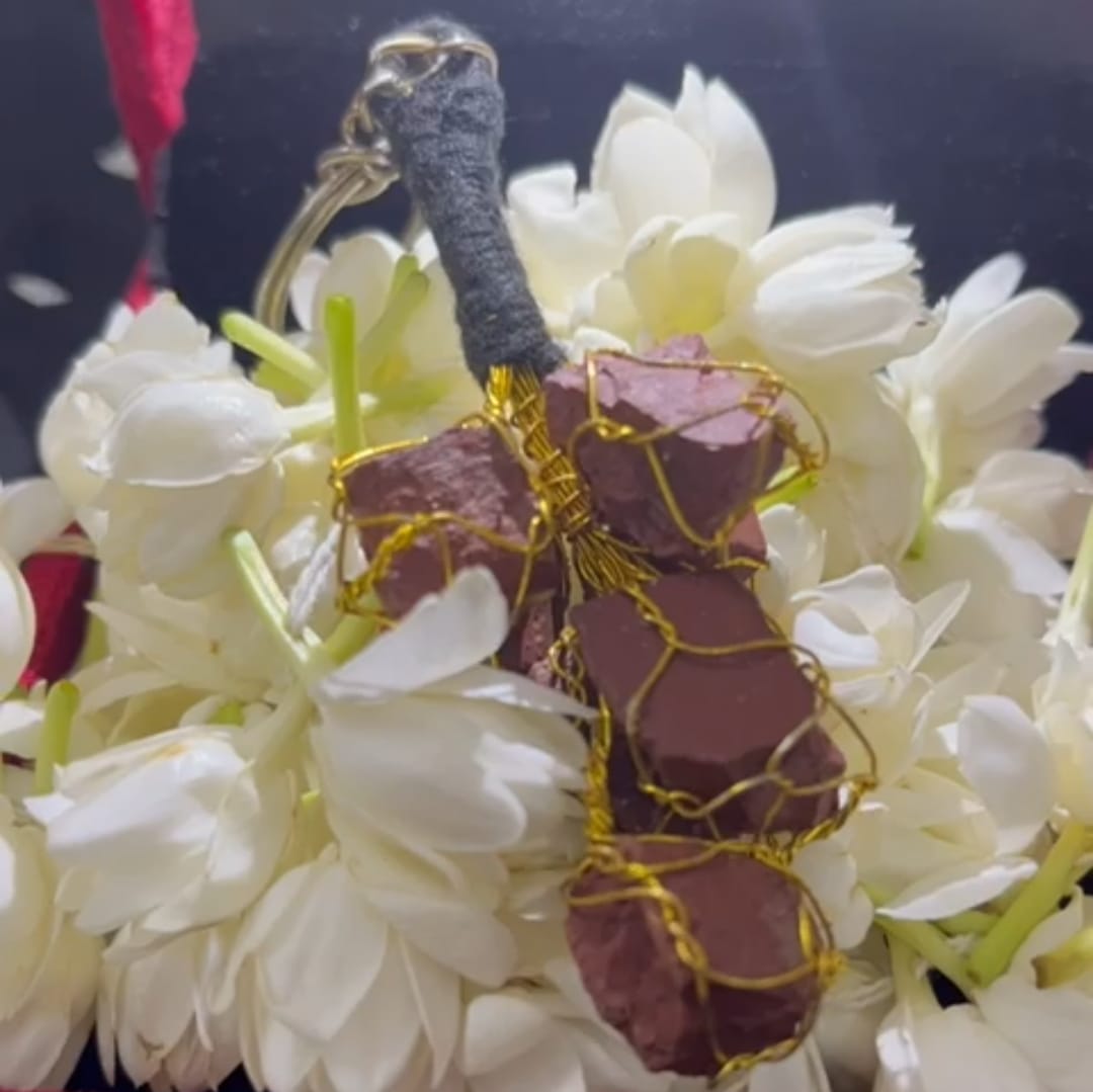 Red Jasper Key Ring gemstone