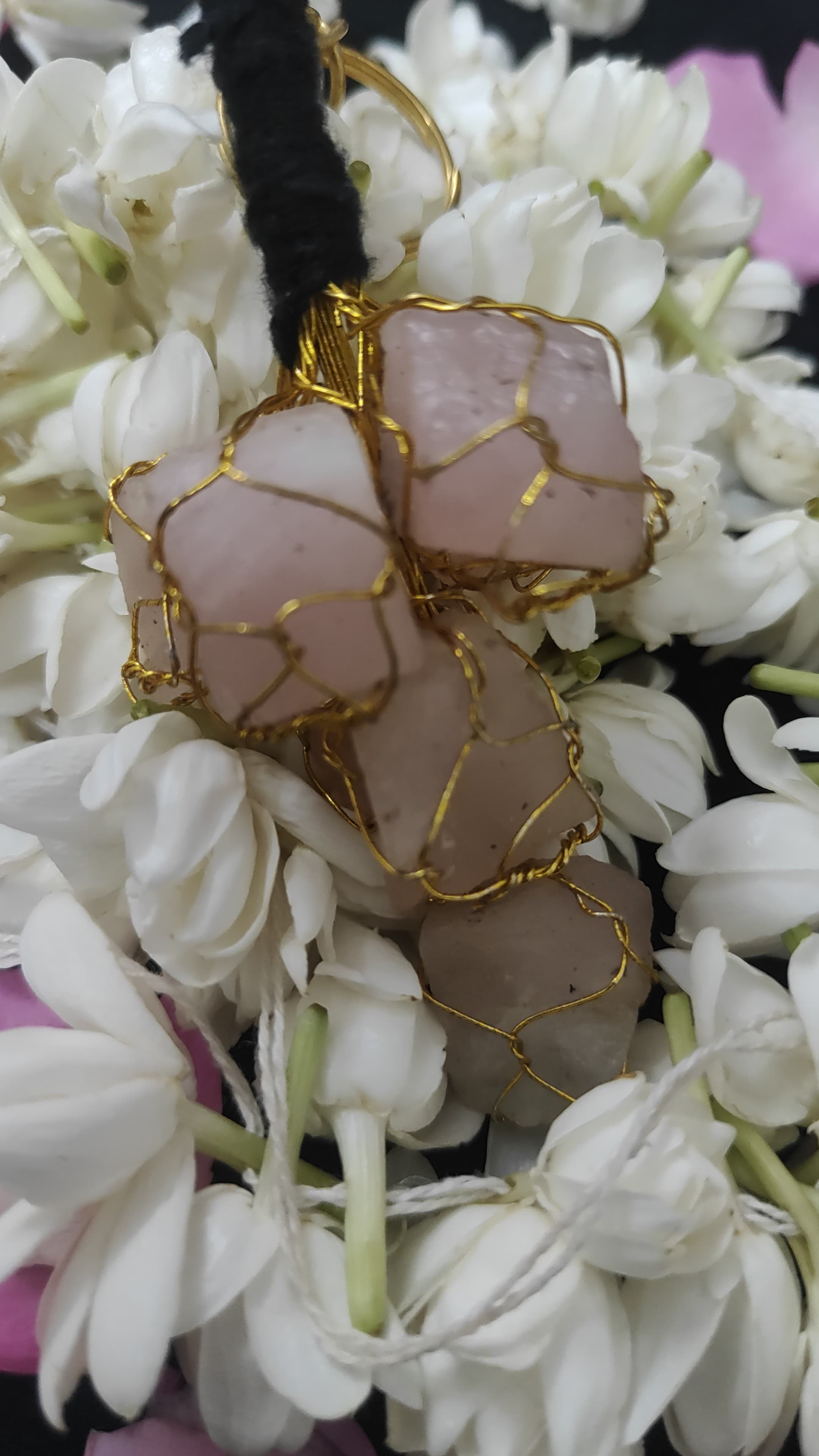 Rose Quartz Key Ring gemstone